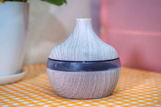 Wasser Tropfen Holzkornfeuchtiger- Feuchtiger ätherisches Öl Aromatherapie Lampe Schlafzimmer Nachtlicht Weihrauch tragbare Aromat fournisseur