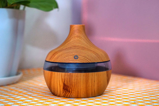 Wasser Tropfen Holzkornfeuchtiger- Feuchtiger ätherisches Öl Aromatherapie Lampe Schlafzimmer Nachtlicht Weihrauch tragbare Aromat fournisseur