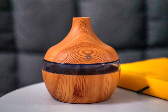 Wasser Tropfen Holzkornfeuchtiger- Feuchtiger ätherisches Öl Aromatherapie Lampe Schlafzimmer Nachtlicht Weihrauch tragbare Aromat fournisseur